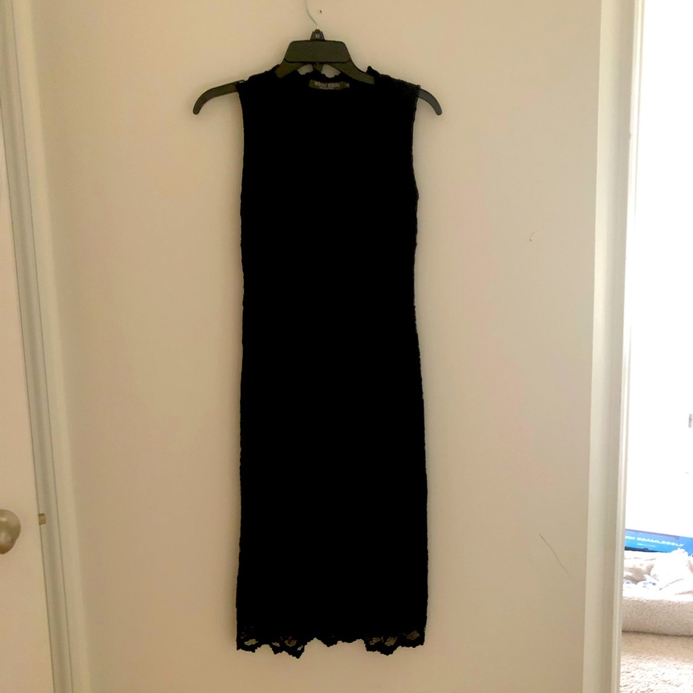 Bisou Bisou black lace cocktail dress